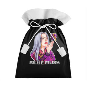 Подарочный 3D мешок с принтом BILLIE EILISH в Тюмени, 100% полиэстер | Размер: 29*39 см | ayelish | bad guy | bellyache | bilie eilish | bilie elish | billie | billie eilish | eilish | electronic | elish | music | били айлиш | билли айлиш | эйлиш | элиш