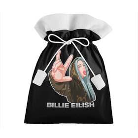 Подарочный 3D мешок с принтом BILLIE EILISH в Тюмени, 100% полиэстер | Размер: 29*39 см | ayelish | bad guy | bellyache | bilie eilish | bilie elish | billie | billie eilish | eilish | electronic | elish | music | били айлиш | билли айлиш | эйлиш | элиш