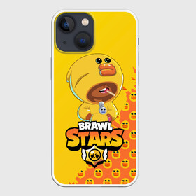 Чехол для iPhone 13 mini с принтом BRAWL STARS SALLY LEON. в Тюмени,  |  | bib | brawl stars | bull | colt | crow | leon | leon shark | max | moba | sally leon | shark | акула | берли | биби | бравл старс | ворон | жанр | игра | кольт | леон | леон акула | макс | нита | спайк | шелли