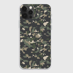 Чехол для iPhone 12 Pro Max с принтом Пиксельный камуфляж в Тюмени, Силикон |  | военный камуфляж | камуфляж | комуфляж | пиксели | пиксель | пиксельный камуфляж