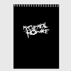 Скетчбук с принтом My Chemical Romance spider в Тюмени, 100% бумага
 | 48 листов, плотность листов — 100 г/м2, плотность картонной обложки — 250 г/м2. Листы скреплены сверху удобной пружинной спиралью | music | my chemical romance | rock | боб брайар | джеймс дьюис | джерард уэи | майки уэи | музыка | рок | рэй торо | фрэнк айеро