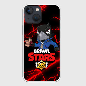 Чехол для iPhone 13 mini с принтом BRAWL STARS CROW в Тюмени,  |  | brawl stars | crow | leon | leon shark | sally leon | shark | stars | акула | берли | ворон | леон | леон акула | спайк | эль примо