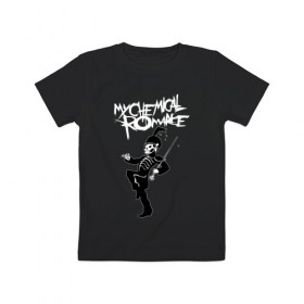 Детская футболка хлопок с принтом My Chemical RomanceРО в Тюмени, 100% хлопок | круглый вырез горловины, полуприлегающий силуэт, длина до линии бедер | music | my chemical romance | rock | боб брайар | джеймс дьюис | джерард уэи | майки уэи | музыка | рок | рэй торо | фрэнк айеро