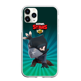 Чехол для iPhone 11 Pro матовый с принтом Brawl Stars Crow в Тюмени, Силикон |  | brawl stars | bull | colt | crow | leon | leon shark | shark | stars | акула | берли | ворон | динамайк | кольт | леон | леон акула | нита | спайк | шелли | эль примо