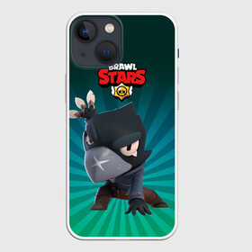 Чехол для iPhone 13 mini с принтом Brawl Stars Crow в Тюмени,  |  | brawl stars | bull | colt | crow | leon | leon shark | shark | stars | акула | берли | ворон | динамайк | кольт | леон | леон акула | нита | спайк | шелли | эль примо