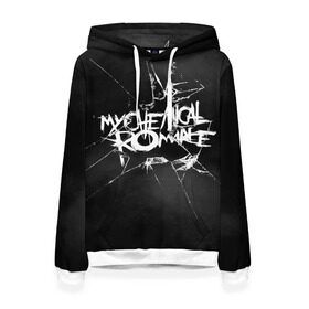 Женская толстовка 3D с принтом MY CHEMICAL ROMANCE. в Тюмени, 100% полиэстер  | двухслойный капюшон со шнурком для регулировки, мягкие манжеты на рукавах и по низу толстовки, спереди карман-кенгуру с мягким внутренним слоем. | music | my chemical romance | rock | боб брайар | джеймс дьюис | джерард уэи | май чемикал романс | майки уэи | музыка | рок | рэй торо | фрэнк айеро