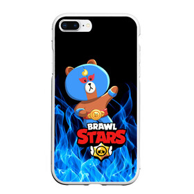 Чехол для iPhone 7Plus/8 Plus матовый с принтом BRAWL STARS EL BROWN в Тюмени, Силикон | Область печати: задняя сторона чехла, без боковых панелей | bib | brawl stars | colt | crow | el brown | leon | leon shark | max | moba | sally leon | shark | акула | берли | биби | бравл старс | браун | ворон | жанр | игра | кольт | леон | леон акула | макс | нита | шелли