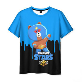 Мужская футболка 3D с принтом BRAWL STARS EL BROWN. в Тюмени, 100% полиэфир | прямой крой, круглый вырез горловины, длина до линии бедер | Тематика изображения на принте: 