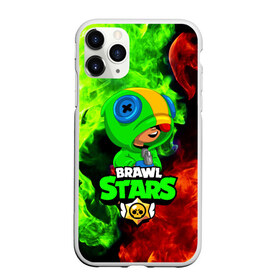 Чехол для iPhone 11 Pro матовый с принтом BRAWL STARS LEON в Тюмени, Силикон |  | brawl stars | crow | leon | leon shark | sally leon | shark | stars | акула | берли | ворон | леон | леон акула | спайк | эль примо