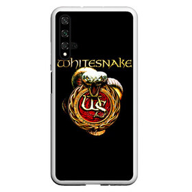 Чехол для Honor 20 с принтом Whitesnake в Тюмени, Силикон | Область печати: задняя сторона чехла, без боковых панелей | blues rockglam metalheavy metal | david coverdale | hard rock | whitesnake | белая змея | блюз рок | глэм метал | дэвид ковердэйл | змея | хард рок | хеви метал