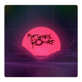 Магнитный плакат 3Х3 с принтом MCR Logo в Тюмени, Полимерный материал с магнитным слоем | 9 деталей размером 9*9 см | 2007 | chemical | emo | logo | mcr | rock | romance | вокалист | группа | джерард | лого | рок | уэйн | эмо
