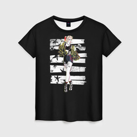 Женская футболка 3D с принтом Harley Quinn в Тюмени, 100% полиэфир ( синтетическое хлопкоподобное полотно) | прямой крой, круглый вырез горловины, длина до линии бедер | Тематика изображения на принте: birds of prey | harley quinn | марго робби | потрясающая история харли квин | харли квин | хищные птицы
