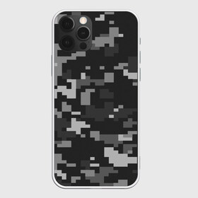 Чехол для iPhone 12 Pro Max с принтом Пиксельный камуфляж в Тюмени, Силикон |  | Тематика изображения на принте: военный камуфляж | камуфляж | комуфляж | пиксели | пиксель | пиксельный камуфляж