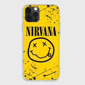 Чехол для iPhone 12 Pro Max с принтом NIRVANA в Тюмени, Силикон |  | nirvana | smile | курт кобейн | нирвана | смайл