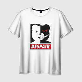 Мужская футболка 3D с принтом Monokuma в Тюмени, 100% полиэфир | прямой крой, круглый вырез горловины, длина до линии бедер | anime | art | bear | danganronpa | japan | monokuma | аниме | арт | животное | манга | медведь | мишка | мульфильм | персонаж | плюшевый | япония