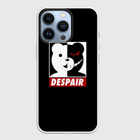 Чехол для iPhone 13 Pro с принтом Monokuma despair на черном в Тюмени,  |  | Тематика изображения на принте: anime | art | bear | danganronpa | japan | monokuma | аниме | арт | животное | манга | медведь | мишка | мульфильм | персонаж | плюшевый | япония