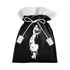 Подарочный 3D мешок с принтом MONOKUMA в Тюмени, 100% полиэстер | Размер: 29*39 см | Тематика изображения на принте: anime | bear | black | danganronpa | japan | monokuma | white | аниме | белое | медведь | монокума | черное | япония
