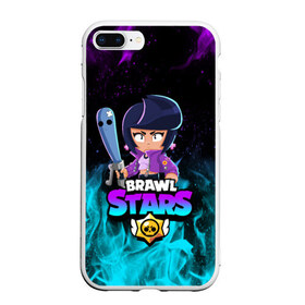 Чехол для iPhone 7Plus/8 Plus матовый с принтом BRAWL STARS BIBI в Тюмени, Силикон | Область печати: задняя сторона чехла, без боковых панелей | bibi | brawl stars | crow | leon | leon shark | sally leon | shark | stars | акула | биби | ворон | леон | леон акула | спайк