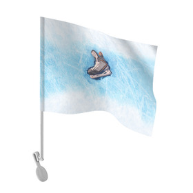 Флаг для автомобиля с принтом Фмгурное катание в Тюмени, 100% полиэстер | Размер: 30*21 см | figure skating | коньки | конькобежный спорт | фигурное катание