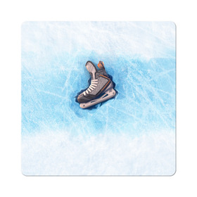 Магнит виниловый Квадрат с принтом Фмгурное катание в Тюмени, полимерный материал с магнитным слоем | размер 9*9 см, закругленные углы | figure skating | коньки | конькобежный спорт | фигурное катание