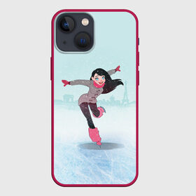 Чехол для iPhone 13 mini с принтом Фигурное катание в Тюмени,  |  | Тематика изображения на принте: figure skating | коньки | конькобежный спорт | фигурное катание