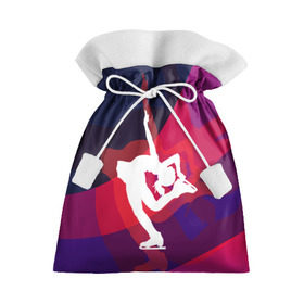 Подарочный 3D мешок с принтом Фигурное катание в Тюмени, 100% полиэстер | Размер: 29*39 см | figure skating | коньки | конькобежный спорт | фигурное катание