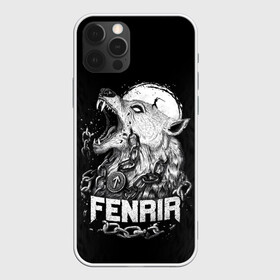 Чехол для iPhone 12 Pro с принтом Fenrir в Тюмени, силикон | область печати: задняя сторона чехла, без боковых панелей | Тематика изображения на принте: fenrir | viking | vikings | викинг | викинги | волк | мех | мифология. русь | оскал | скандинавы | славяне | собака | фенрир | шерсть | язычник