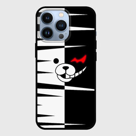 Чехол для iPhone 13 Pro с принтом MONOKUMA зубья в Тюмени,  |  | danganronpa | monokuma | trigger happy havoc | аниме | игрушка | манга | медведь | монокума | монохром | мягкая игрушка робот | робот
