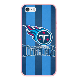 Чехол для iPhone 5/5S матовый с принтом Tennessee Titans в Тюмени, Силикон | Область печати: задняя сторона чехла, без боковых панелей | tennessee titans | американский футбол | мяч | теннесси тайтенс | футбол