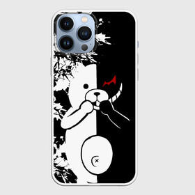 Чехол для iPhone 13 Pro Max с принтом MONOKUMA держит руки в Тюмени,  |  | Тематика изображения на принте: danganronpa | monokuma | trigger happy havoc | аниме | игрушка | манга | медведь | монокума | монохром | мягкая игрушка робот | робот