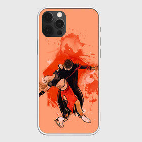 Чехол для iPhone 12 Pro с принтом парное фигурное катание в Тюмени, силикон | область печати: задняя сторона чехла, без боковых панелей | зимний спорт | катание на льду | коньки | конькобежный спорт | фигурное катание