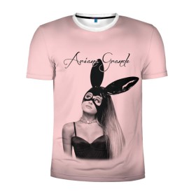 Мужская футболка 3D спортивная с принтом Ariana Grande в Тюмени, 100% полиэстер с улучшенными характеристиками | приталенный силуэт, круглая горловина, широкие плечи, сужается к линии бедра | ariana | grande | автор | ариана | гранде | музыкальный | певица | песен | продюсер