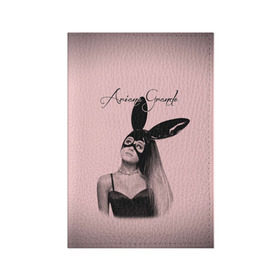 Обложка для паспорта матовая кожа с принтом Ariana Grande в Тюмени, натуральная матовая кожа | размер 19,3 х 13,7 см; прозрачные пластиковые крепления | Тематика изображения на принте: ariana | grande | автор | ариана | гранде | музыкальный | певица | песен | продюсер