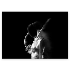 Поздравительная открытка с принтом Fencer в Тюмени, 100% бумага | плотность бумаги 280 г/м2, матовая, на обратной стороне линовка и место для марки
 | fencer | fencing | артистическое фехтование | боевое фехтование | историческое фехтование | спорт | спортивное фехтование | сценическое фехтование | фехтовальщик | фехтование
