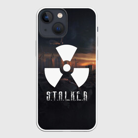 Чехол для iPhone 13 mini с принтом STALKER в Тюмени,  |  | metro | s.t.a.l.k.e.r. | stalker | ukraina | зов припяти | игра | метро | мутант | пейзаж | припять | радиация | сталкер | сталкер 2 | украина | чернобыль
