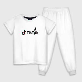 Детская пижама хлопок с принтом Tik Tok - Тик Ток в Тюмени, 100% хлопок |  брюки и футболка прямого кроя, без карманов, на брюках мягкая резинка на поясе и по низу штанин
 | Тематика изображения на принте: tik tok | приложение | сеть | социальная | тик ток