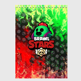 Скетчбук с принтом BRAWL STARS SPIKE в Тюмени, 100% бумага
 | 48 листов, плотность листов — 100 г/м2, плотность картонной обложки — 250 г/м2. Листы скреплены сверху удобной пружинной спиралью | 8 bit | bibi | brawl stars | brock | bull | crow | dinomike | el primo | leon | mobile game | nita | poko | ricochet | stars | tara | бравл старс | ворон | леон | мобильные игры