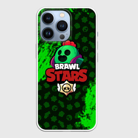 Чехол для iPhone 13 Pro с принтом BRAWL STARS SPIKE. в Тюмени,  |  | Тематика изображения на принте: 8 bit | bibi | brawl stars | brock | bull | crow | dinomike | el primo | leon | mobile game | nita | poko | ricochet | stars | tara | бравл старс | ворон | леон | мобильные игры