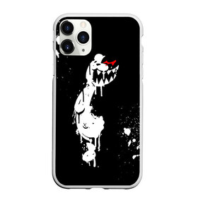 Чехол для iPhone 11 Pro Max матовый с принтом Monokuma paint в Тюмени, Силикон |  | Тематика изображения на принте: danganronpa | eye | monokuma | paint | аватар | антагонист | брызги | глаз | игрушка | краска | медведь | монокума | мягкая | панда | потёки | робот