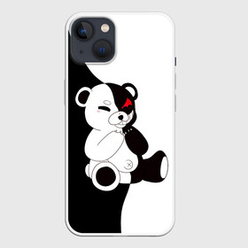 Чехол для iPhone 13 с принтом MONOKUMA сидит в Тюмени,  |  | Тематика изображения на принте: danganronpa | eye | monokuma | аватар | антагонист | глаз | игрушка | медведь | монокума | мягкая | панда | робот