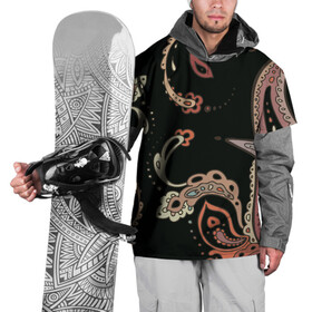 Накидка на куртку 3D с принтом Расписной узор в Тюмени, 100% полиэстер |  | роспись | узор | узоры | хохлома | этническое