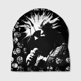 Шапка 3D с принтом Король и Шут + Анархия (спина) в Тюмени, 100% полиэстер | универсальный размер, печать по всей поверхности изделия | punk | rock | skull | киш | король | король и шут | михаил горшенев | панки | рок | русский рок | черепа | шут