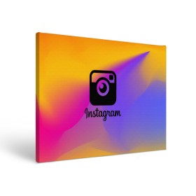 Холст прямоугольный с принтом Instagram в Тюмени, 100% ПВХ |  | insta | instagram | instagramm | social | видео | инста | инстаграм | инстаграмм | приложение | социальная сеть | фото