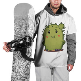 Накидка на куртку 3D с принтом кактус в Тюмени, 100% полиэстер |  | Тематика изображения на принте: emoji рисунок | kaktus | кактус | кактусик | смайл | стикер | эмоджи