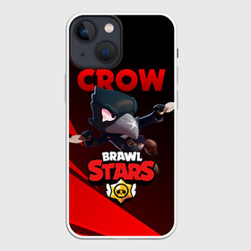 Чехол для iPhone 13 mini с принтом BRAWL STARS CROW в Тюмени,  |  | brawl stars | crow | leon | leon shark | leon werewolf | sally leon | shark | stars | werewolf | акула | берли | ворон | леон | леон акула | оборотень | оборотень леон | спайк | эль примо