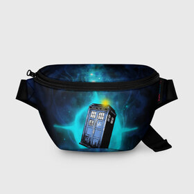 Поясная сумка 3D с принтом Doctor Who в Тюмени, 100% полиэстер | плотная ткань, ремень с регулируемой длиной, внутри несколько карманов для мелочей, основное отделение и карман с обратной стороны сумки застегиваются на молнию | doctor | who | доктор | доктор кто | кто