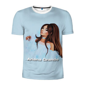 Мужская футболка 3D спортивная с принтом Ariana Grande (Ариана Гранде) в Тюмени, 100% полиэстер с улучшенными характеристиками | приталенный силуэт, круглая горловина, широкие плечи, сужается к линии бедра | ariana grande | актриса | американская певица | ариана | ариана гранде | гранде | девушка | музыка | певица | песни | продюсер
