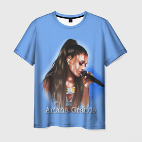 Мужская футболка 3D с принтом Ariana Grande (Ариана Гранде) в Тюмени, 100% полиэфир | прямой крой, круглый вырез горловины, длина до линии бедер | ariana grande | актриса | американская певица | ариана | ариана гранде | гранде | девушка | музыка | певица | песни | продюсер