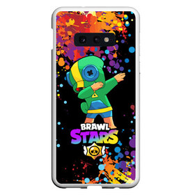 Чехол для Samsung S10E с принтом Brawl Stars Leon Dab в Тюмени, Силикон | Область печати: задняя сторона чехла, без боковых панелей | Тематика изображения на принте: brawl | computer | dab | dance | game | gesture | hero | leon | main | moba | stars | герой | главный | даб | драки | жест | звезды | игра | компьютерная | лев | моба | танец