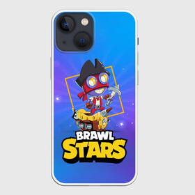 Чехол для iPhone 13 mini с принтом Brawl Stars. Carl в Тюмени,  |  | bo | brawl | brock | bull | colt | dynamike | elprimo | jessie | leon | moba | nita | shelly | stars | бо | брок | булл | джесси | динамайк | кольт | леон | нита | шелли | эльпримо